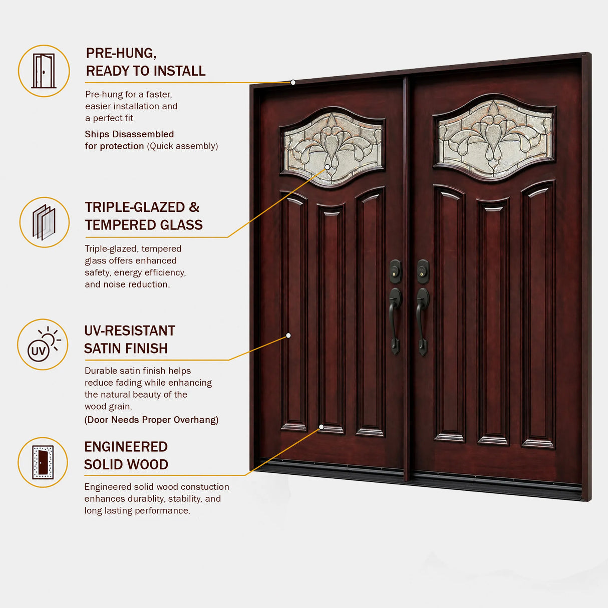 M-Paris Wood Exterior Door