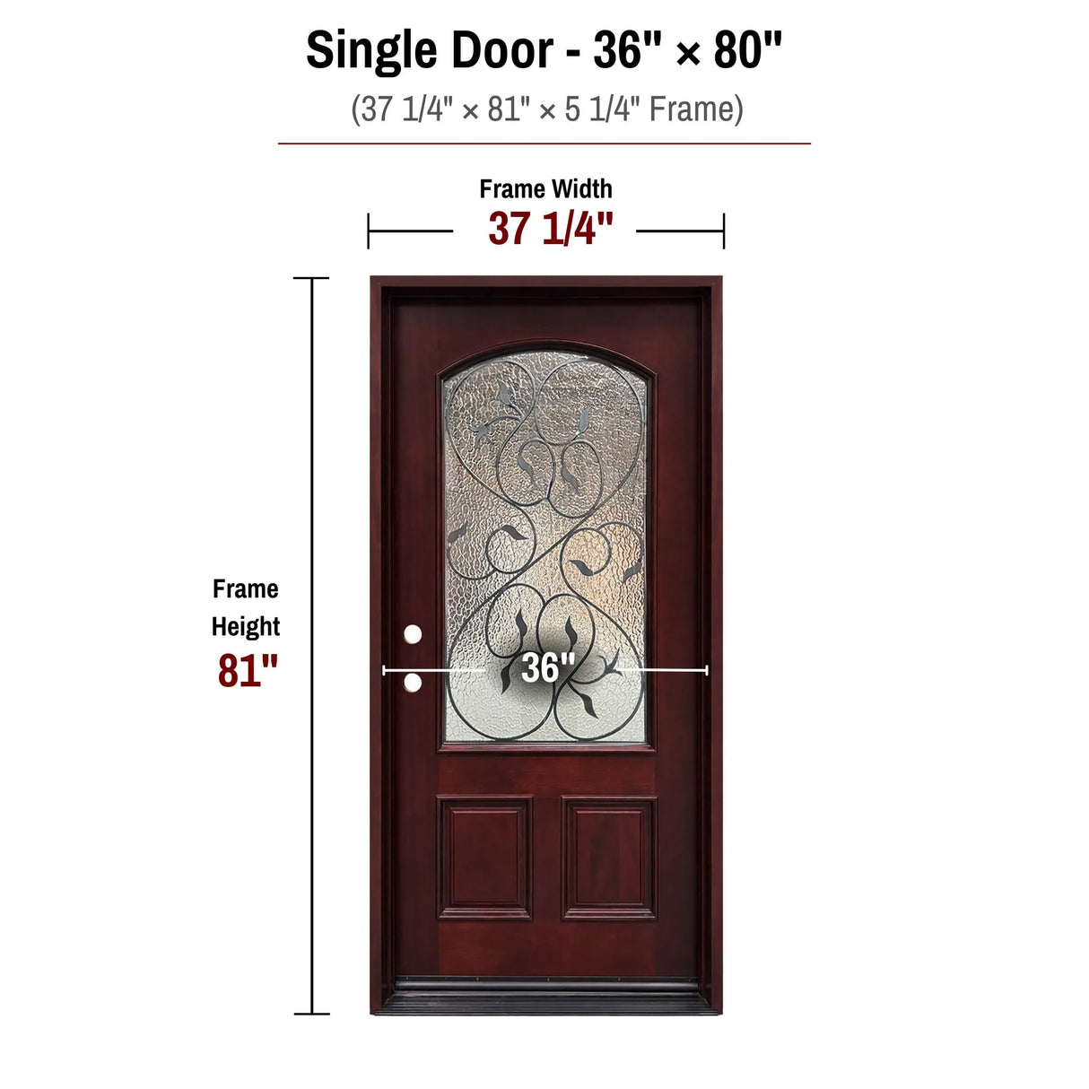 Prehung Solid Wood Entry Door - M002