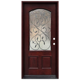 Prehung Solid Wood Entry Door - M002