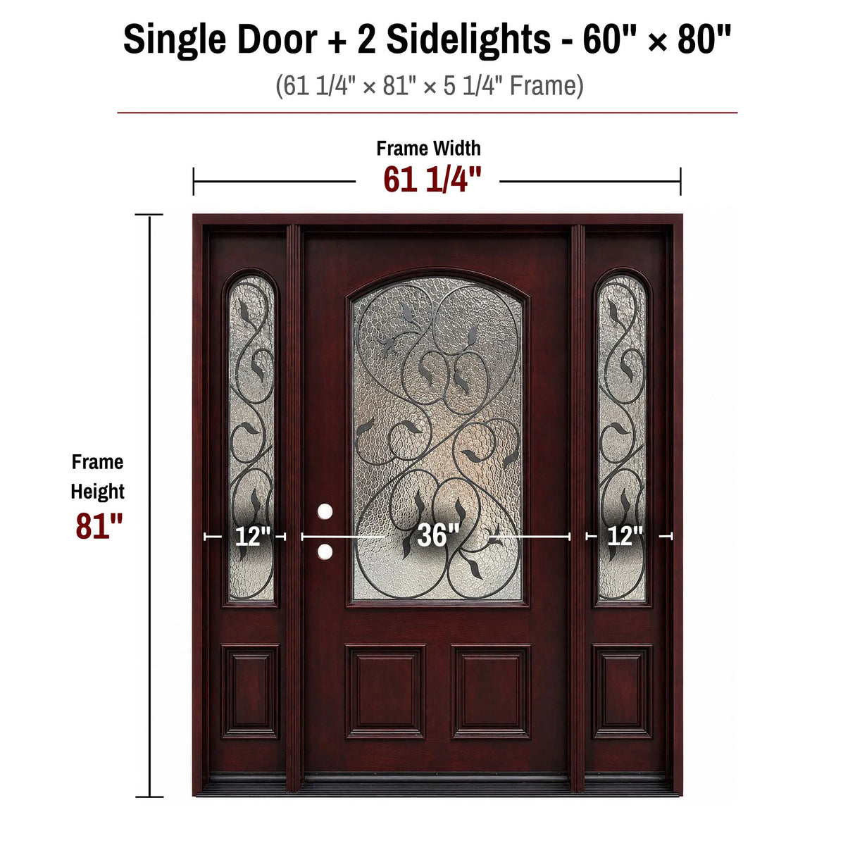 Prehung Solid Wood Entry Door - M002