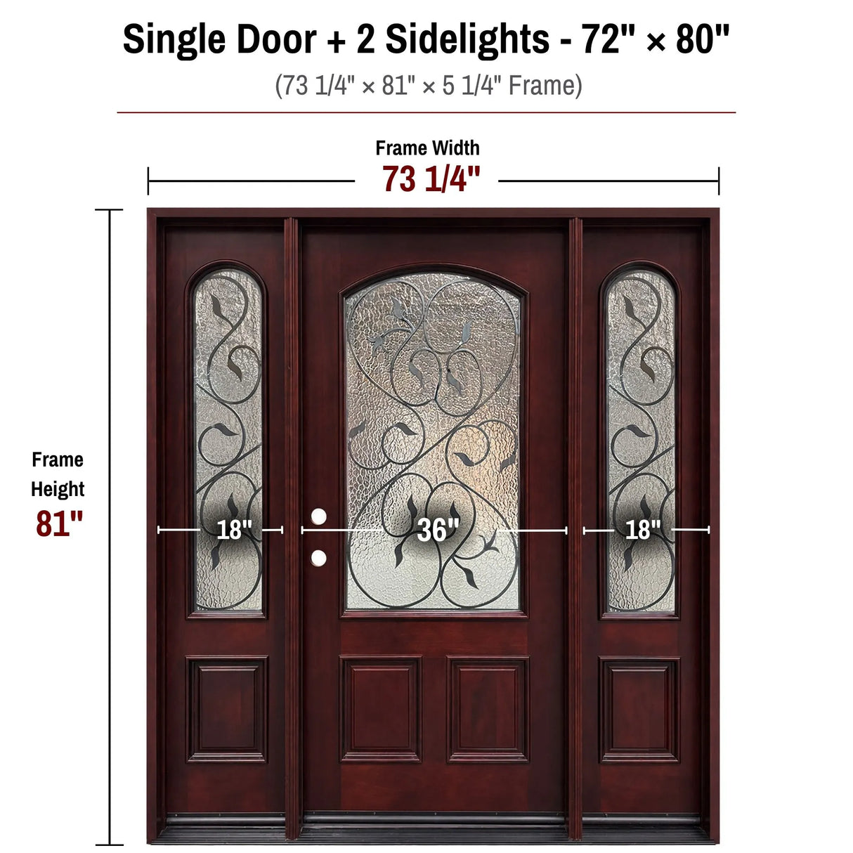 Prehung Solid Wood Entry Door - M002
