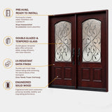 Prehung Solid Wood Entry Door - M002
