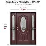 Fiberglass Entry Door FD800D