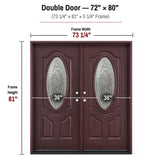 Fiberglass Entry Door FD800D
