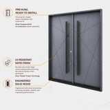 M2011 | Exterior Wood Double Doors