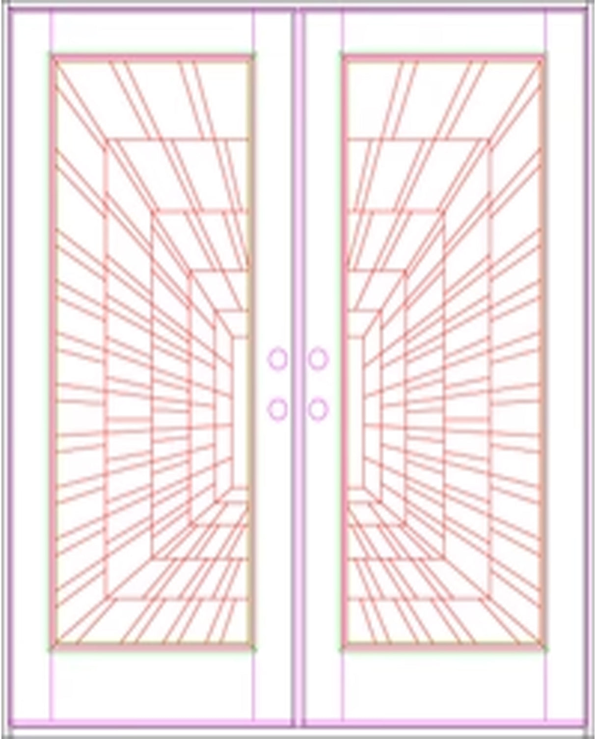 Solid Wood Exterior Door 300I -Time Tunnel