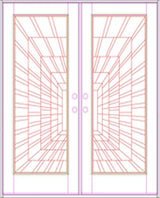 Solid Wood Exterior Door 300I -Time Tunnel