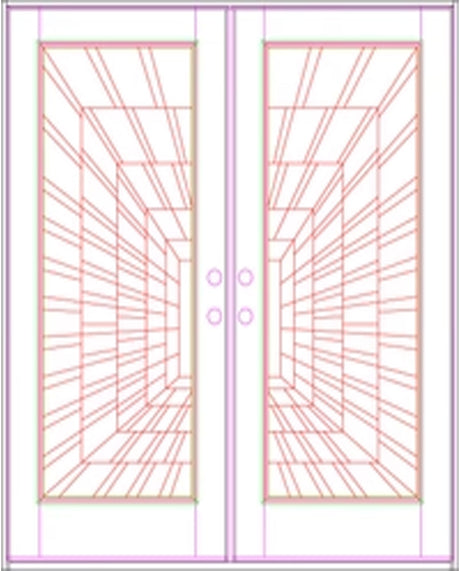 Solid Wood Exterior Door 300I -Time Tunnel