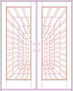 M300I Time Tunnel Exterior Wood Door