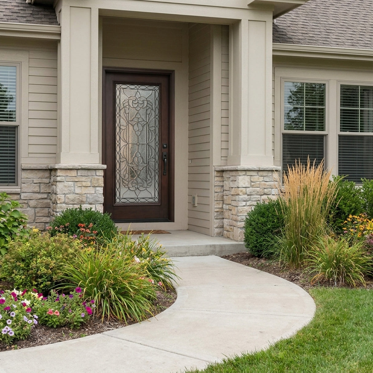 Solid Wood Exterior Door M577