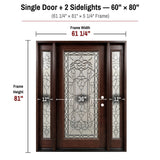 Solid Wood Exterior Door M577