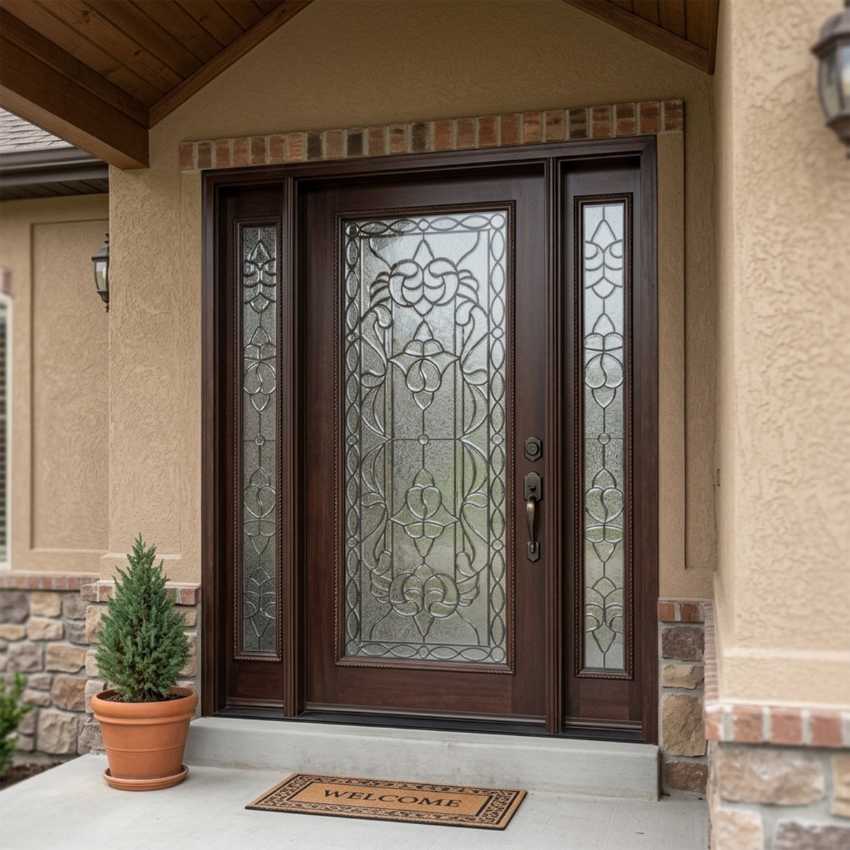 Solid Wood Exterior Door M577