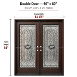 Solid Wood Exterior Door M577