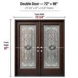 Solid Wood Exterior Door M577