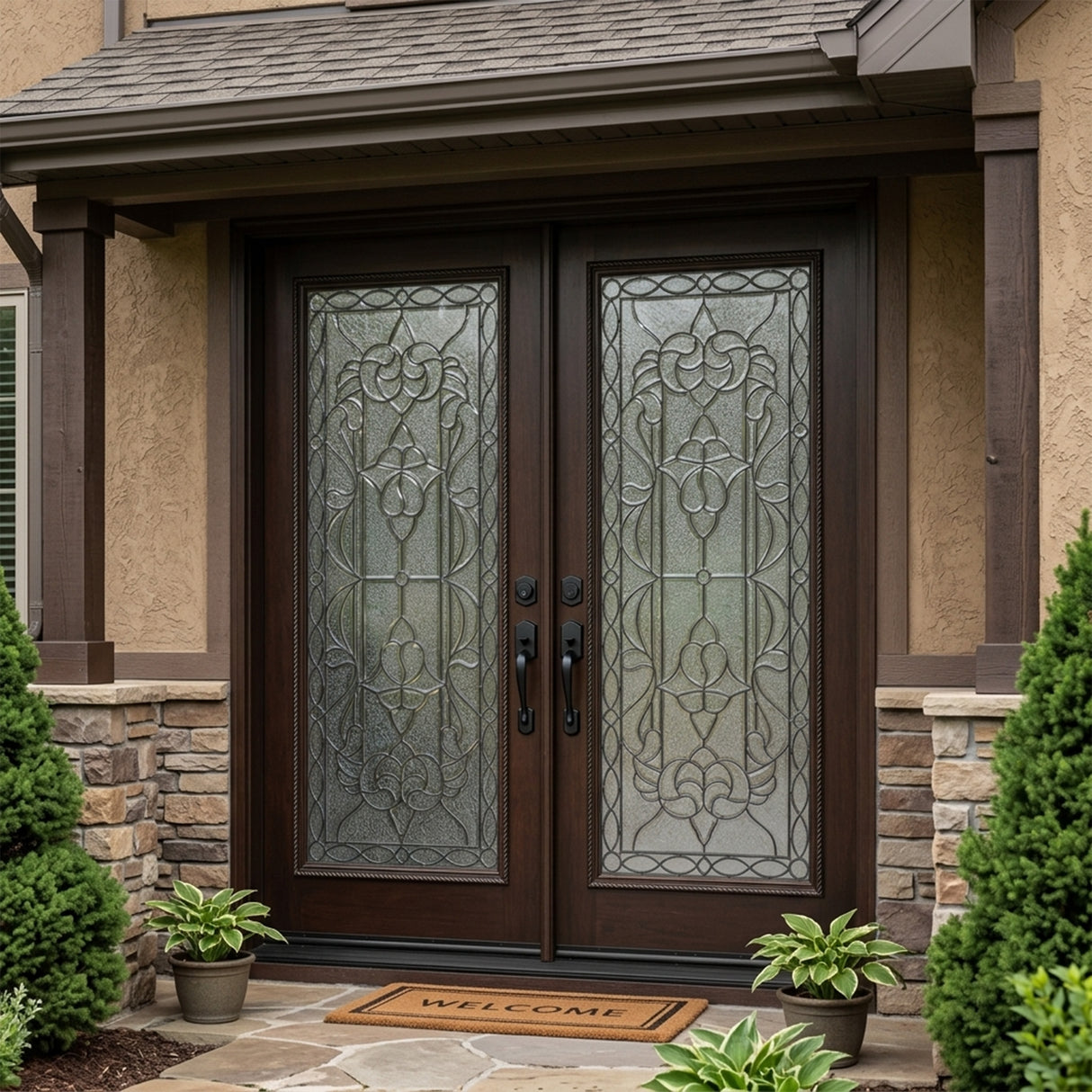 Solid Wood Exterior Door M577
