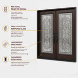Solid Wood Exterior Door M577