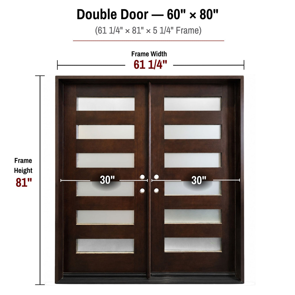 Solid Wood Exterior Door M6P