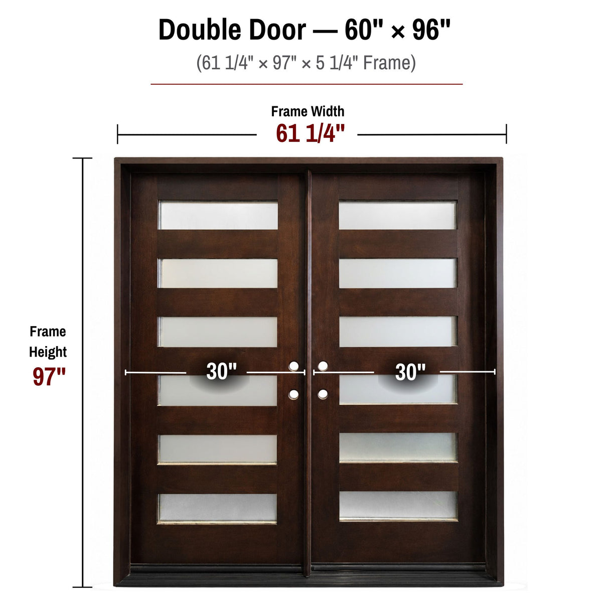 Solid Wood Exterior Door M6P