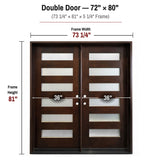 Solid Wood Exterior Door M6P