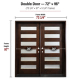 Solid Wood Exterior Door M6P