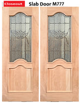 Solid Wood Slab Door - M777