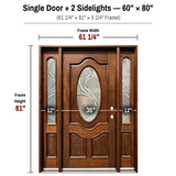 Solid Wood Exterior Door-M800G