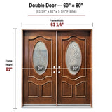 Solid Wood Exterior Door-M800G