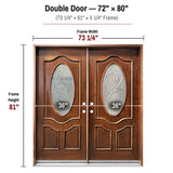 Solid Wood Exterior Door-M800G