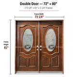 Solid Wood Exterior Door-M800G