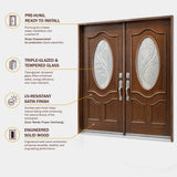 Solid Wood Exterior Door-M800G