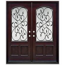 Load image into Gallery viewer, Solid Wood Entry Door-M002