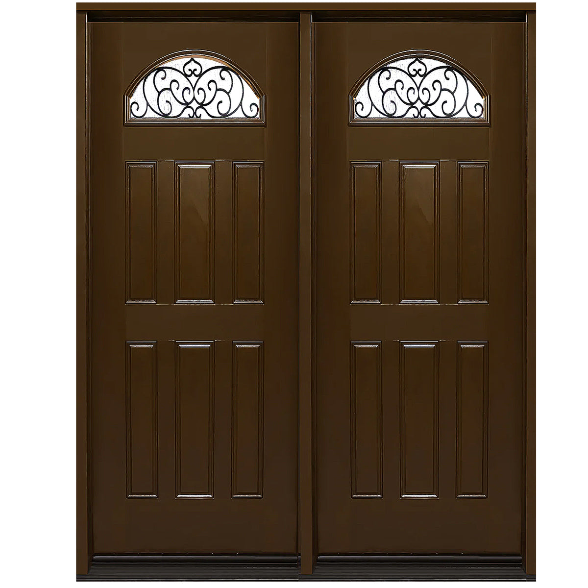 Exterior Fiberglass Double Door – London Style | BGW Doors