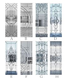glass designs for the m300 slab door 3