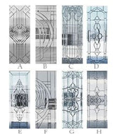 glass designs for the m300 slab door 3