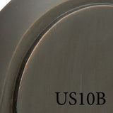 Oil rubbed bronze finish color sample for exterior door hardware