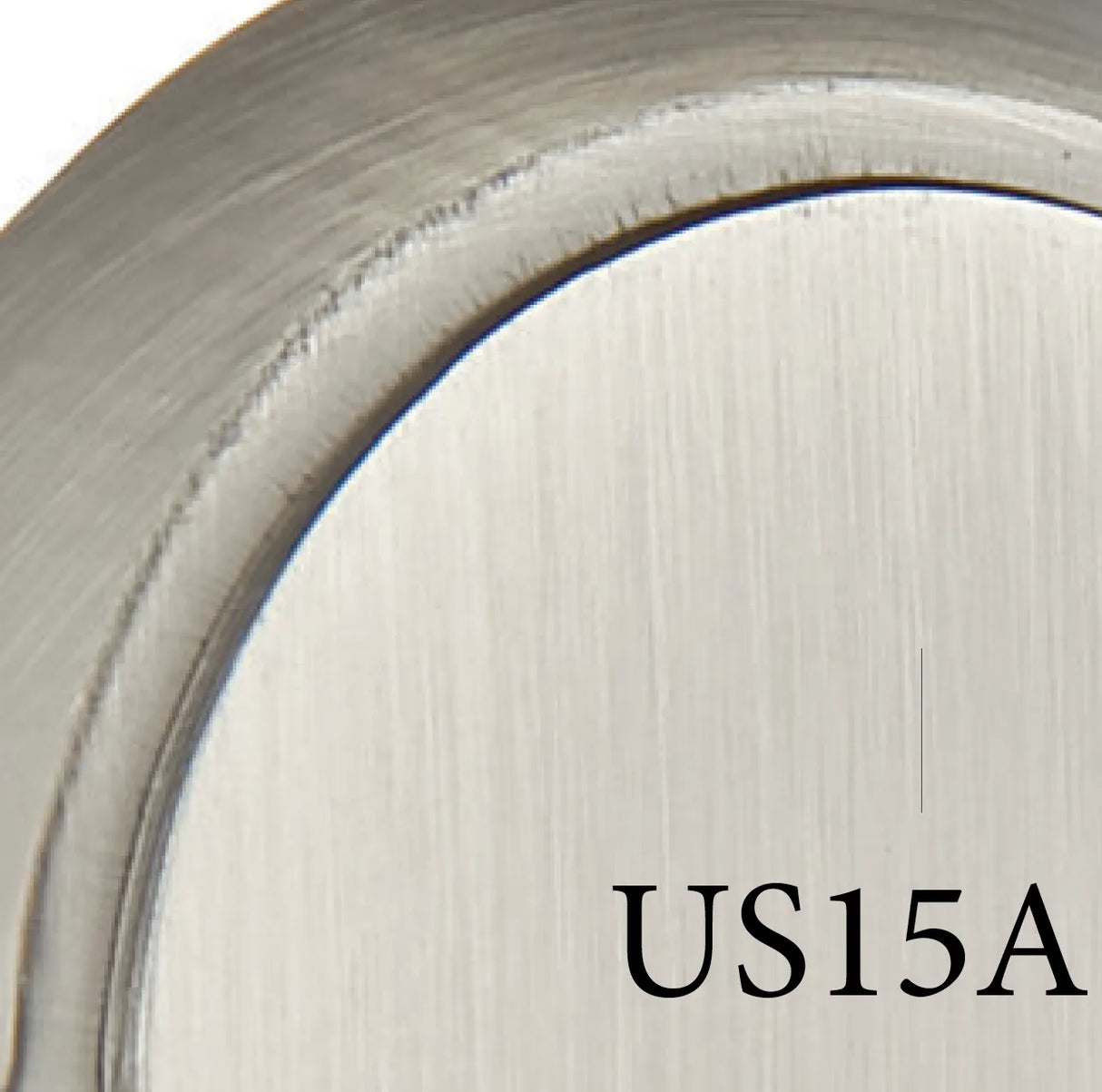 Pewter finish color sample for exterior door hardware
