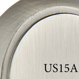 Pewter finish color sample for exterior door hardware