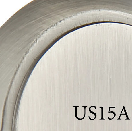 Pewter finish color sample for exterior door hardware