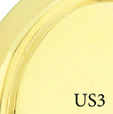Polished brass (gold) finish color sample for exterior door hardware