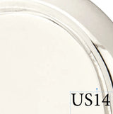 Polished nickel finish color sample for exterior door hardware