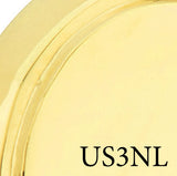 Unlacquered brass finish color sample for exterior door hardware