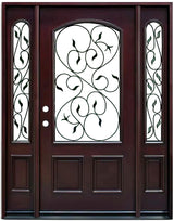Solid Wood Entry Door-M002