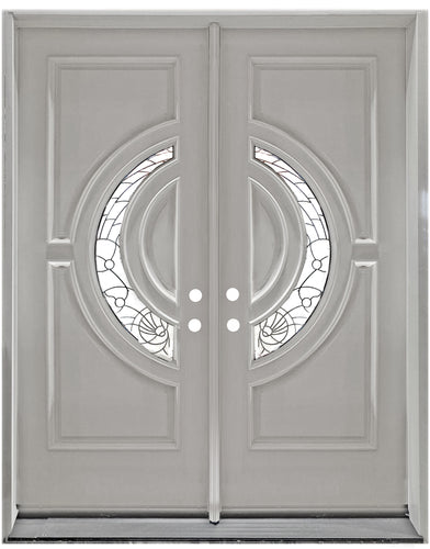 M580E-White Wood Exterior Door