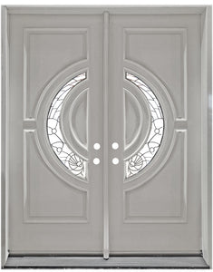 M580E-White Wood Exterior Door