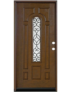 FD280W-Belleville Fiberglass Iron Glass Double Door