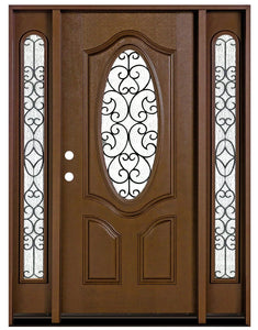 FD800W, Montrouge Fiberglass Iron Glass Door
