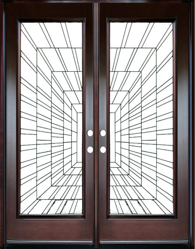 Solid Wood Exterior Door 300I -Time Tunnel