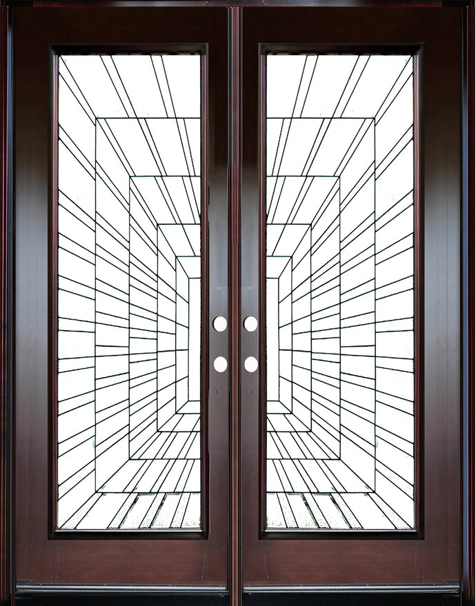 Solid Wood Exterior Door 300I -Time Tunnel