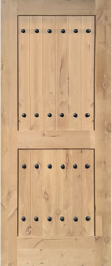 Knotty Alder Wood Slab Door Carefree n/v Exterior Entry – Closeout Sale