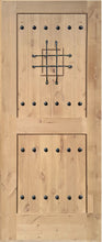 Load image into Gallery viewer, Knotty Alder Wood Slab Door Carefree View Exterior Entry – Closeout Sale